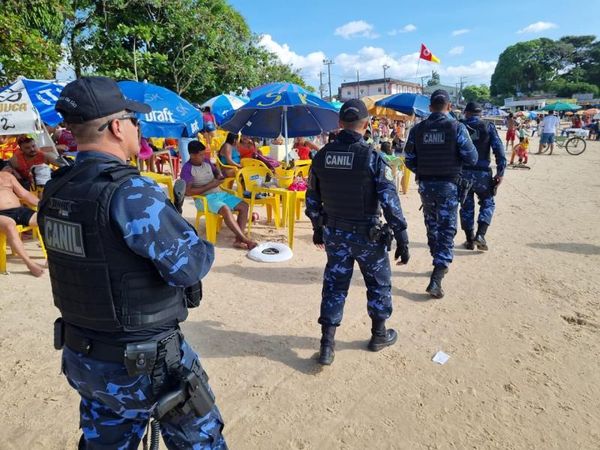 Guarda Municipal nas prais de Belém